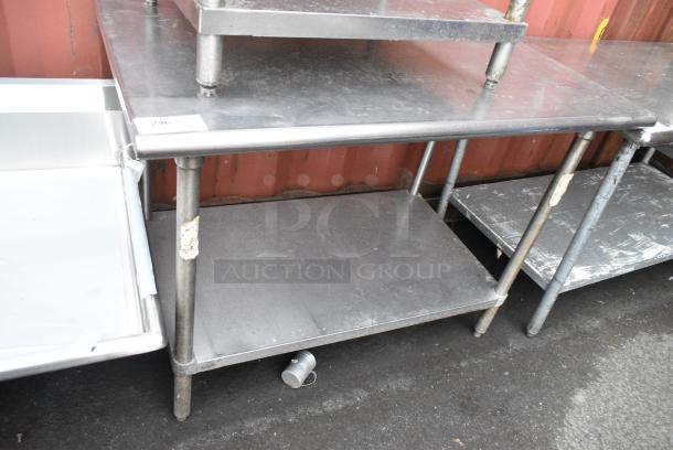 2 Stainless Steel Table w/ Under Shelf. Includes 48x30x36. 2 Times Your Bid! - Image 2 of 4
