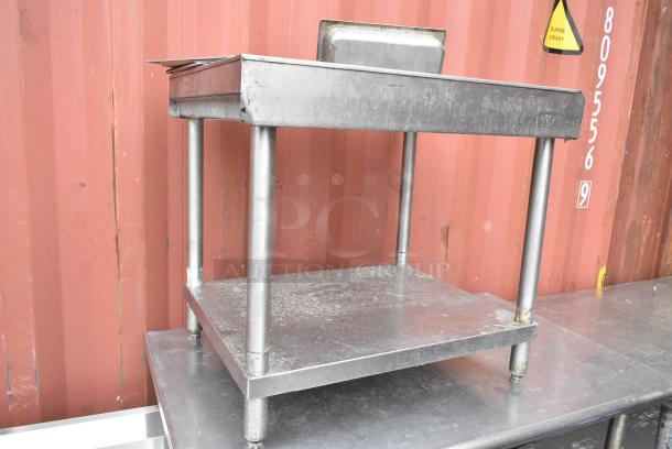 2 Stainless Steel Table w/ Under Shelf. Includes 48x30x36. 2 Times Your Bid! - Image 3 of 4