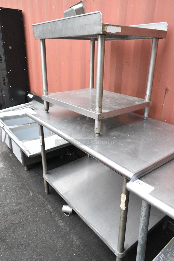 2 Stainless Steel Table w/ Under Shelf. Includes 48x30x36. 2 Times Your Bid! - Image 4 of 4