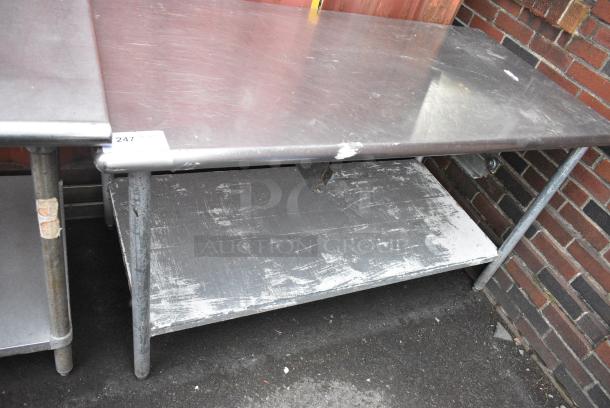 Stainless Steel Table w/ Under Shelf. - Image 1 of 4