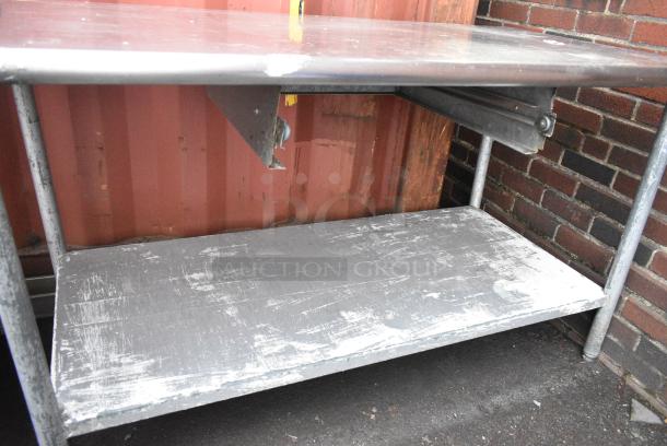 Stainless Steel Table w/ Under Shelf. - Image 2 of 4