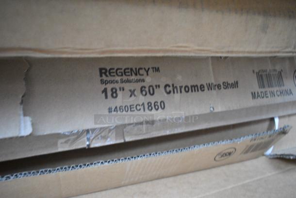 18 BRAND NEW SCRATCH AND DENT! Items Including 465ZB1824K54 Steelton 18" x 24" NSF Black Epoxy 4-Shelf Kit with 54" Posts, 600STR62KD Regency 62" Tubular Rack Wall Mounted Shelf, B361F, 460EC1860 Regency 18" x 60" Chrome 3-Sided Shelving Frame, 4612460NC Metro 2460NC Super Erecta Chrome Wire Shelf - 24" x 60", 2 Box 2460NC Metro 2460NC Super Erecta Chrome Wire Shelf - 24" x 60", 334MSB440 AvaWeigh MSB440 440 lb. / 200 kg. Eye-Level Mechanical Beam Physicians Scale with Height Rod, 460EC1848 SHELF 18X48 CHROME. 18 Times Your Bid! - Image 7 of 13