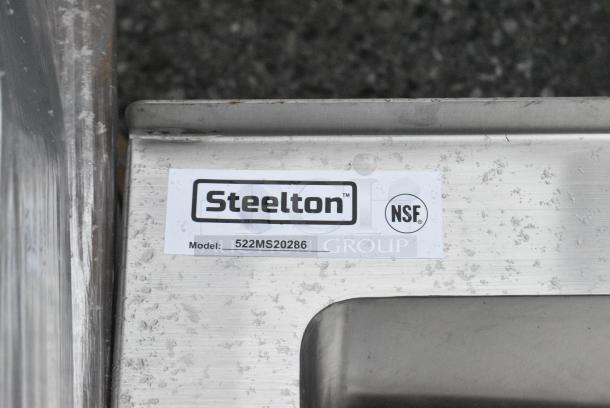 BRAND NEW SCRATCH AND DENT! Steelton 522MS20286 28" x 20" x 6" 16 Gauge 304 Stainless Steel One Compartment Floor Mop Sink - Image 3 of 3