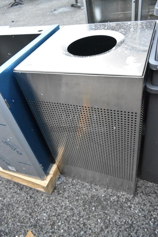 BRAND NEW SCRATCH AND DENT! Rubbermaid Stainless Steel Trash Can Shell. - Image 1 of 3