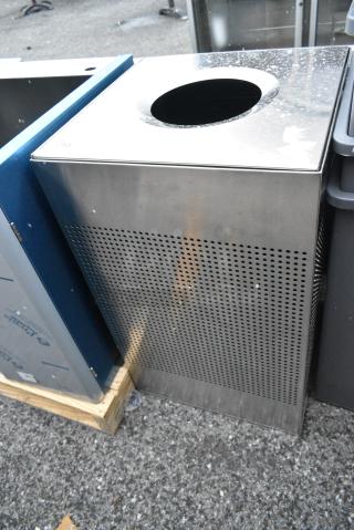 BRAND NEW SCRATCH AND DENT! Rubbermaid Stainless Steel Trash Can Shell.