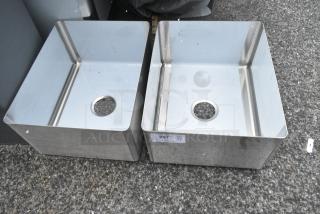 2 BRAND NEW SCRATCH AND DENT! Stainless Steel Drop In Bay. 2 Times Your Bid!