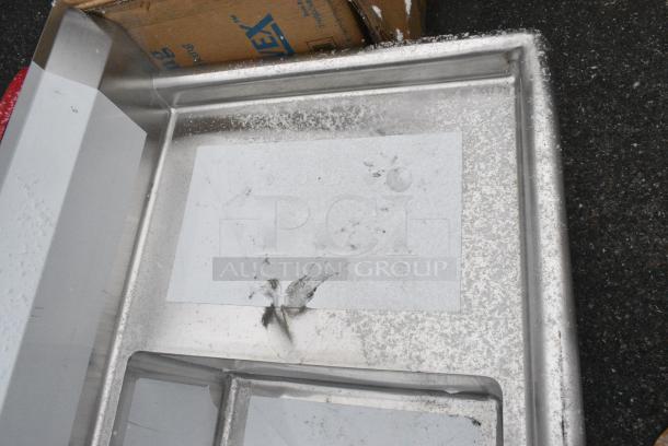 BRAND NEW SCRATCH AND DENT! Steelton 522CS31620LR Stainless Steel 3 Bay Sink w/ Dual Drain Boards. No Legs. Bays 16x20x12. Drain Boards 16x22 - Image 4 of 5