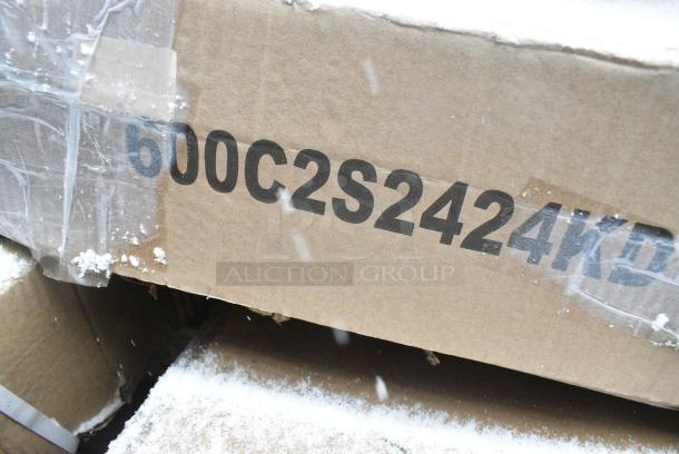 6 BRAND NEW SCRATCH AND DENT! Items Including 600C2S2424KD Regency 24" x 24" Two Shelf 16-Gauge 430 Stainless Steel Utility Cart - Knocked Down, 600DUN2048M Regency 20" x 48" Mobile Aluminum Dunnage Rack - 1600 lb. Capacity, 600ES3048G Regency 30" x 48" 16-Gauge Stainless Steel Equipment Stand with Galvanized Undershelf. 6 Times Your Bid! - Image 2 of 5