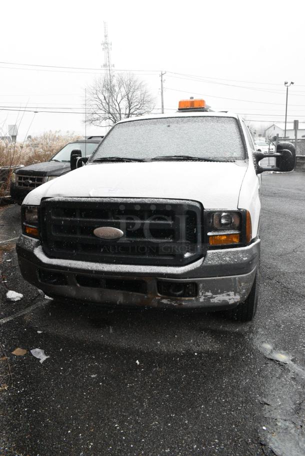 2006 Ford F250 Super Duty 2WD Pick Up Truck w/ Crew Cab, Headache Guard and Tommy Gate PUW60-1340S38TP4 liftgate. VIN 1FTSX20566ED68092. Title In Hand. Needs a Timing Chain. Vehicle Runs and Drives But Needs a New Battery; Will Need To Be Jump Started. - Image 2 of 13