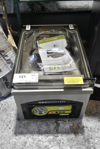 BRAND NEW SCRATCH AND DENT! VacMaster VP215 Stainless Steel Commercial Countertop Vacuum Sealer. 120 Volts, 1 Phase. Tested and Working!