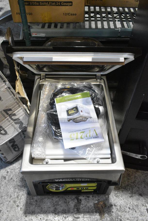 BRAND NEW SCRATCH AND DENT! VacMaster VP215 Stainless Steel Commercial Countertop Vacuum Sealer. 120 Volts, 1 Phase. Tested and Working! - Image 8 of 10