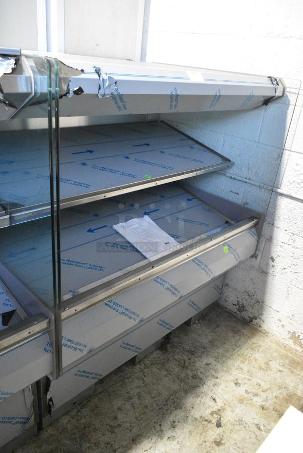 BRAND NEW! 2016 BKI HSS4-2TSQ Stainless Steel Commercial Floor Style 2 Tier Warming Display Case Merchandiser. 230 Volts, 1 Phase. - Image 1 of 3