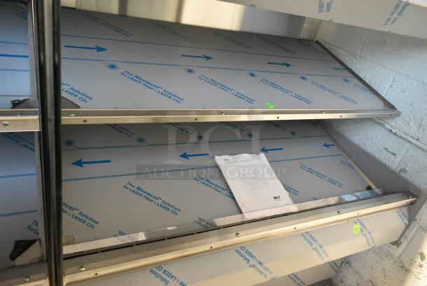 BRAND NEW! 2016 BKI HSS4-2TSQ Stainless Steel Commercial Floor Style 2 Tier Warming Display Case Merchandiser. 230 Volts, 1 Phase. - Image 3 of 3