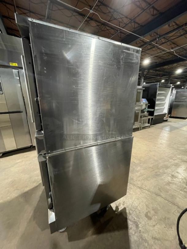 Sweet! Imperial Commercial Stainless Steel Natural Gas Powered Double Stacked Convection Oven! With Wire Oven Racks! On Casters! 2X Your Bid Makes One Unit! - Image 4 of 9