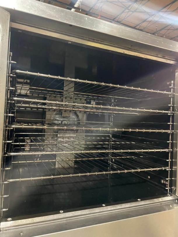Sweet! Imperial Commercial Stainless Steel Natural Gas Powered Double Stacked Convection Oven! With Wire Oven Racks! On Casters! 2X Your Bid Makes One Unit! - Image 6 of 9