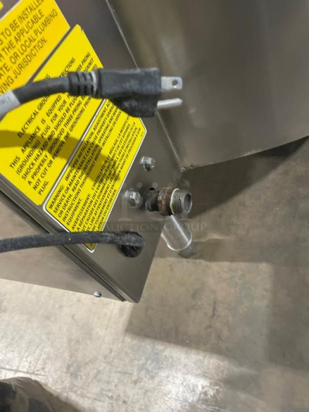 Legion Commercial Stainless Steel Natural Gas Powered Self Contained 125Gal. Stationary Steam Kettle! Model: LGB-125 SN: 140103! On Legs! Working When Removed! - Image 12 of 12