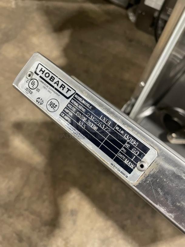 Hobart! New Body Style! Advansys Series Commercial Stainless Steel High Temperature Undercounter Dishwasher! Model: LXER SN: 231226372! 120/208-240V 1 Phase! - Image 7 of 8