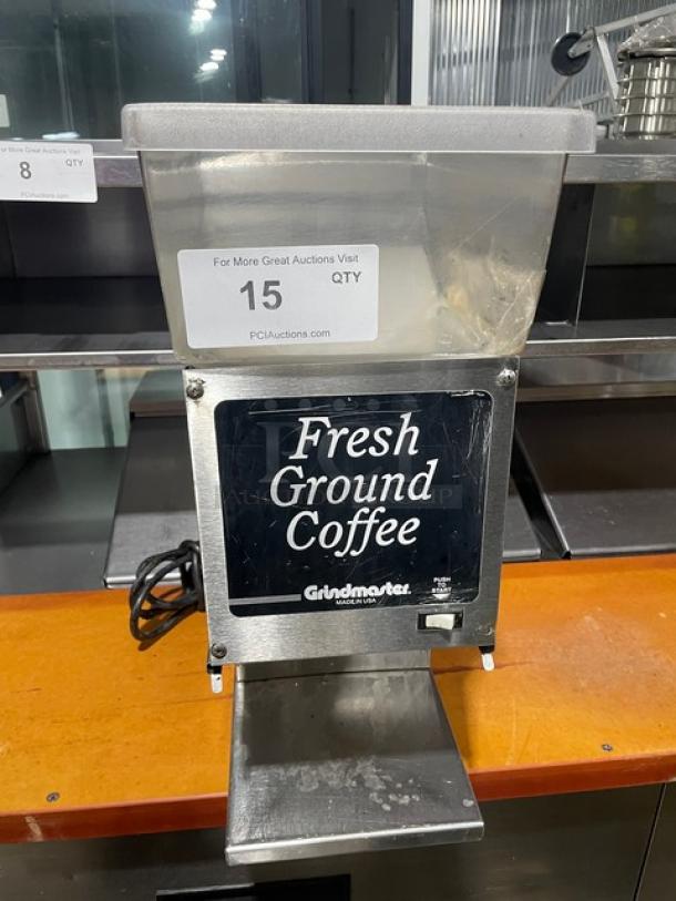 Grindmaster-Cecilware Commercial Stainless Steel Single Portion Control Coffee Grinder! With 6 lb Bean Hopper! Model: 190SS! 115V! - Image 1 of 8