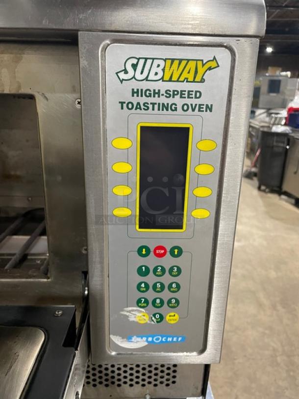 TurboChef! Subway Style! Tornado Series Commercial Stainless Steel Electric Powered Countertop Rapid Cook Convection Oven! Model: NGC-D6 SN: NGCD6D03729! 208-240V! On Legs! - Image 6 of 8