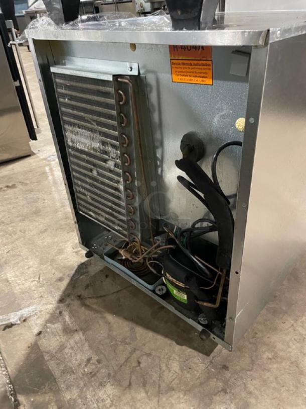 Delfield Commercial Stainless Steel Solid Single Door Undercounter Reach In Refrigerator! With Poly Coated Wire Rack! Model: 406CA-DD1 SN: 1309152001183! 115V 1 Phase! On Casters! - Image 3 of 7
