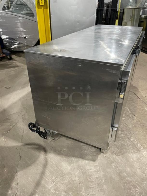 Beverage-Air Commercial Stainless Steel 3 Door Undercounter Refrigerator! With Poly Coated Wire Racks! Model: UCR72A! 115V 1 Phase! On Casters! - Image 2 of 8
