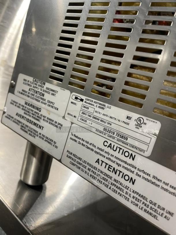 Carter Hoffmann Crisp N' Hold Series Commercial Stainless Steel Electric Powered Countertop Fry Warmer/Dump Station! Model: CNH28 SN: CNH28-1 052019 725859! 208V 1 Phase! On Legs! - Image 5 of 8
