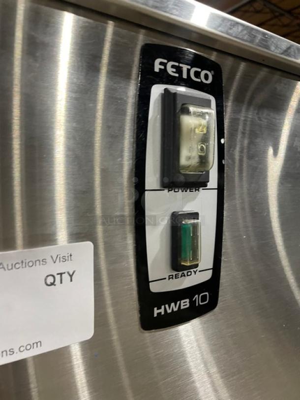 Fetco Commercial Stainless Steel Countertop Hot Water Dispenser! Model: HWB-10 MIP SN: 960350171524! 220-240V 3 Phase! On Legs! - Image 5 of 8