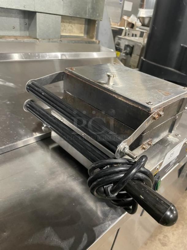 Carnival King Commercial Stainless Steel Countertop Single Brussels Style Belgian Waffle Maker! Model: 382WBS180 SN: CK-240276R-678! 120V! On Legs! - Image 2 of 10