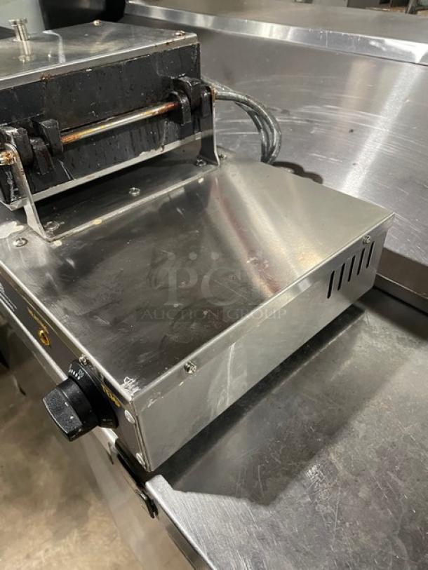 Carnival King Commercial Stainless Steel Countertop Single Brussels Style Belgian Waffle Maker! Model: 382WBS180 SN: CK-240276R-678! 120V! On Legs! - Image 3 of 10