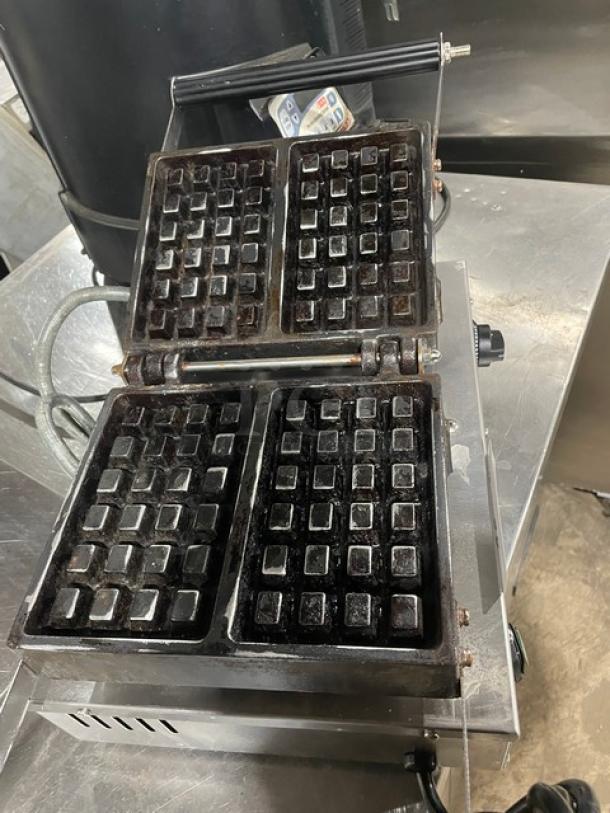 Carnival King Commercial Stainless Steel Countertop Single Brussels Style Belgian Waffle Maker! Model: 382WBS180 SN: CK-240276R-678! 120V! On Legs! - Image 6 of 10