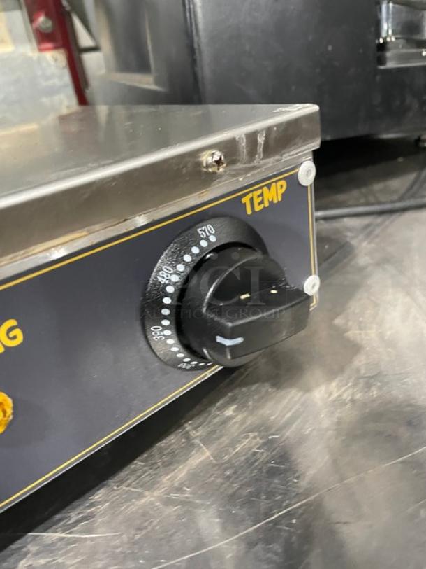Carnival King Commercial Stainless Steel Countertop Single Brussels Style Belgian Waffle Maker! Model: 382WBS180 SN: CK-240276R-678! 120V! On Legs! - Image 8 of 10