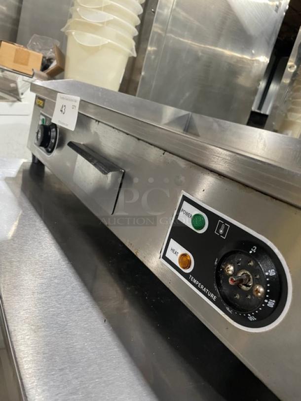 Vevor Commercial Stainless Steel Electric Powered Countertop Half-Flat Top Griddle! On Legs! - Image 8 of 10