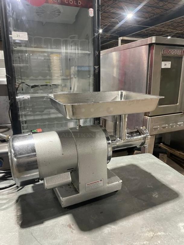 Thunderbird Commercial Stainless Steel Electric Powered Food Chopper/Meat Grinder! Model: TB-300E SN: 211006822! 115V! - Image 3 of 9