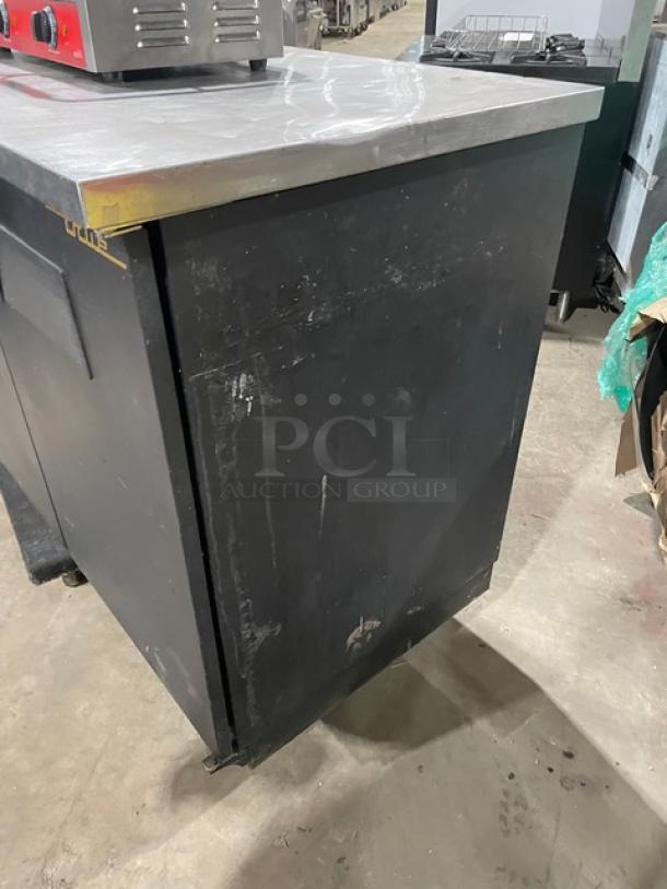 True Commercial Black 2 Door Back Bar Cooler! With Stainless Steel Worktop! With Poly Coated Wire Racks! Model: TBB-2 SN: 6975723! 115V 1 Phase! - Image 4 of 8