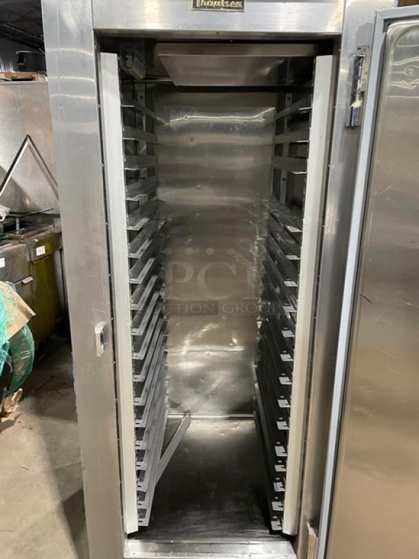 Traulsen Commercial Stainless Steel Solid Single Door Reach In Freezer! With Built In Pan Holding Racks! Model: RLT132WUT-FHS SN: T176458L11! 115V 1 Phase! On Legs! Working When Removed! - Image 5 of 9