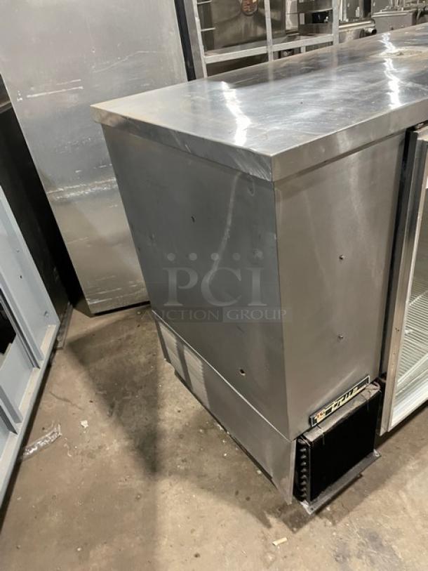 True Commercial Stainless Steel Triple Glass Door Refrigerated Kegerator/Back Bar Cooler! With Poly Coated Wire Racks! With Double Tap Single Tower! Model: TBB-4G SN: 1-1204071! 115V 1 Phase! - Image 2 of 8