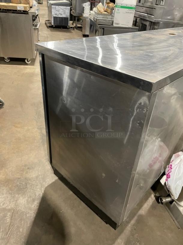 True Commercial Stainless Steel Triple Glass Door Refrigerated Kegerator/Back Bar Cooler! With Poly Coated Wire Racks! With Double Tap Single Tower! Model: TBB-4G SN: 1-1204071! 115V 1 Phase! - Image 3 of 8