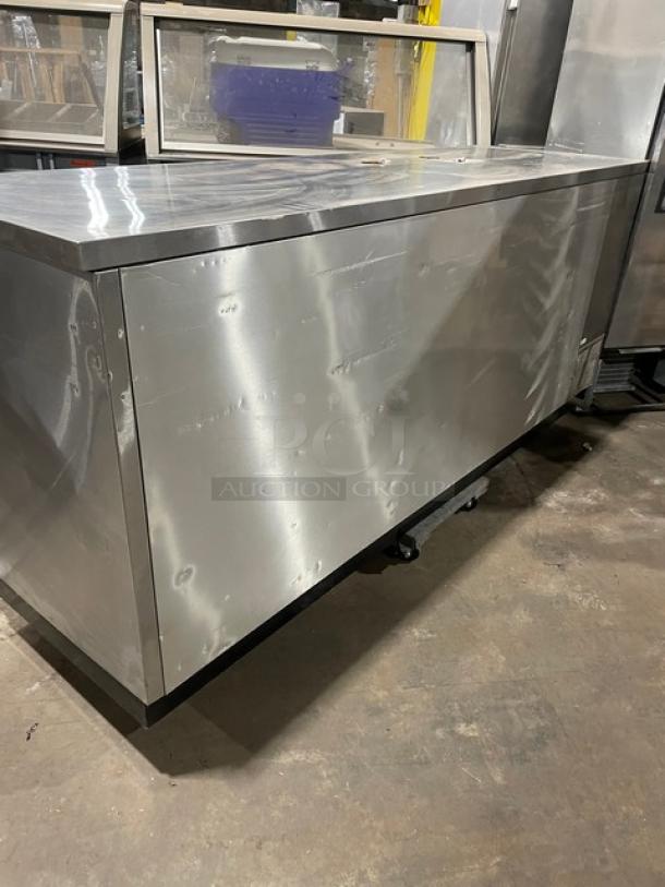 True Commercial Stainless Steel Triple Glass Door Refrigerated Kegerator/Back Bar Cooler! With Poly Coated Wire Racks! With Double Tap Single Tower! Model: TBB-4G SN: 1-1204071! 115V 1 Phase! - Image 4 of 8