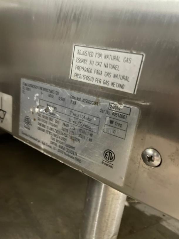 Electrolux Air-O-Convect Series Commercial Stainless Steel Natural Gas Powered Combi Convection Oven! With Wired Oven Racks! Model: AOS062GKP1 SN: 40510001! On Legs! - Image 7 of 7