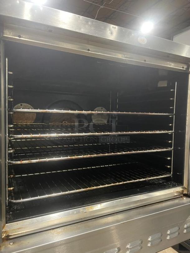 Blodgett Commercial Stainless Steel Natural Gas Powered Single Stack Convection Oven! SN: 020206XC11! On Legs With Casters! - Image 5 of 9