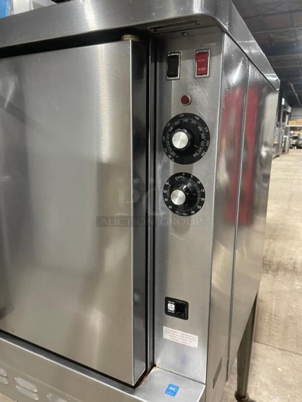Blodgett Commercial Stainless Steel Natural Gas Powered Single Stack Convection Oven! SN: 020206XC11! On Legs With Casters! - Image 6 of 9