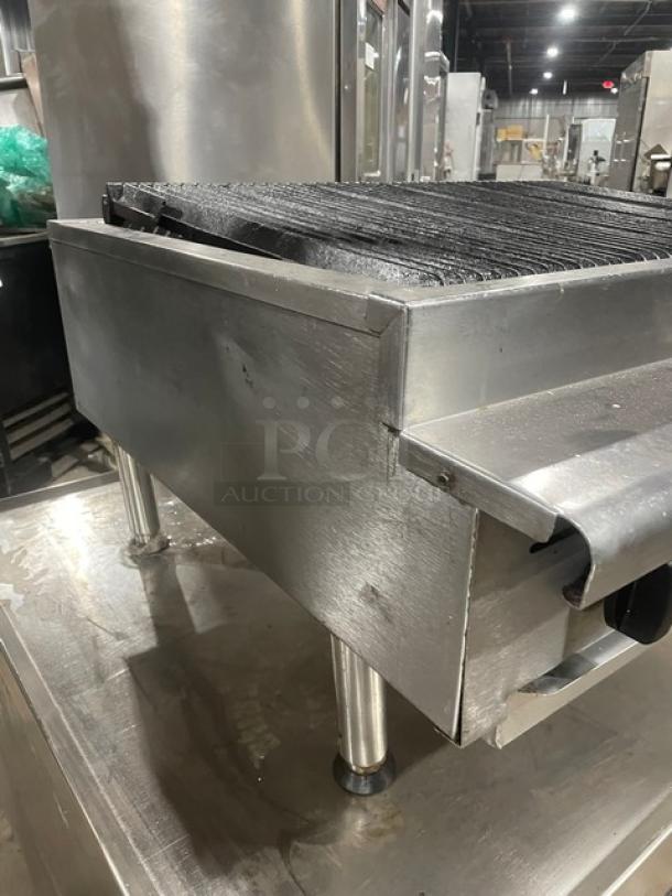 Imperial Range Commercial Stainless Steel Natural Gas Powered Countertop Charbroiler! On Legs! - Image 2 of 8