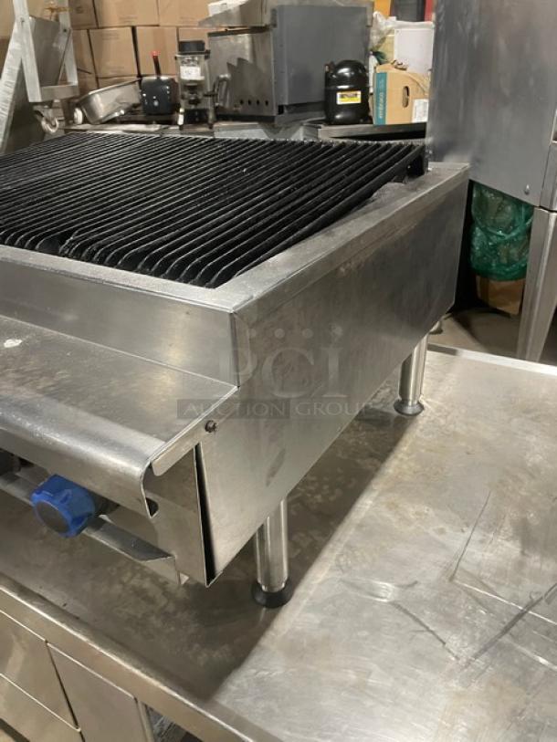 Imperial Range Commercial Stainless Steel Natural Gas Powered Countertop Charbroiler! On Legs! - Image 3 of 8