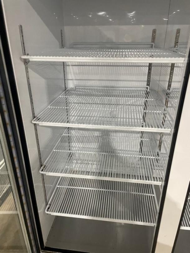 Blue Air Commercial Double Glass Door Reach In Freezer Merchandiser! With Poly Coated Racks! Model: BKGF49 SN: KGF49W-R06-0038! 115V 1 Phase! On Casters! - Image 6 of 10