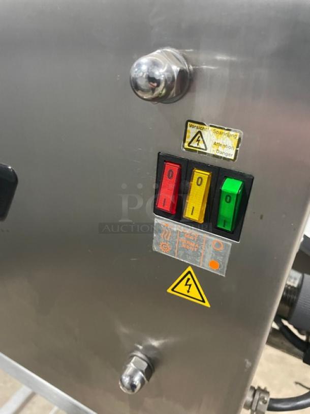 Janssen Commercial Stainless-Steel Heavy-Duty Pastry Forming Machine! On Stand With Rear Casters! Model: FF2500! 230V! - Image 6 of 12