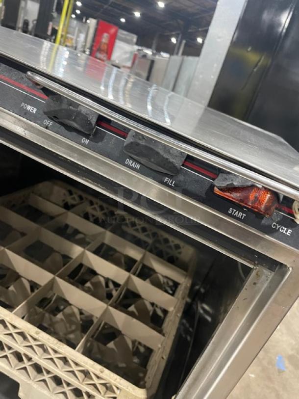 CMA Dishmachines Commercial Stainless Steel Undercounter High Temp Dishwasher! With Full Size Cup Rack! Model: 180UC SN: 220002! - Image 6 of 9