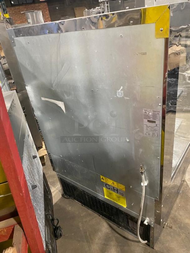 Omcan! Late Model! Commercial Stainless Steel Self Contained Refrigerated Open Grab-N-Go Display Merchandiser Showcase! With Adjustable Tier Shelves! Model: RS-CN-0380 SN: 4000480930523010! 110V! Working When Removed! - Image 4 of 8