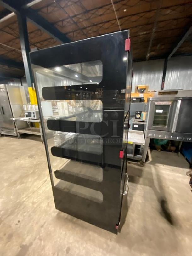 Like New! Flexeserve Nuttall Series Commercial 5 Tier Free Standing Heated Open Grab-N-Go Merchandiser Display Showcase! With Individual Temperature Controlled Tiers! Model: FXZNA10S5S-PR61 SN: 2118026956! 208/240V! On Casters! Working When Removed! - Image 3 of 8