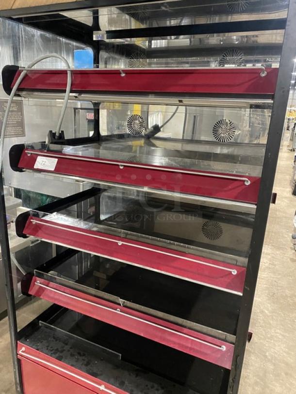 Like New! Flexeserve Nuttall Series Commercial 5 Tier Free Standing Heated Open Grab-N-Go Merchandiser Display Showcase! With Individual Temperature Controlled Tiers! Model: FXZNA10S5S-PR61 SN: 2118026956! 208/240V! On Casters! Working When Removed! - Image 5 of 8