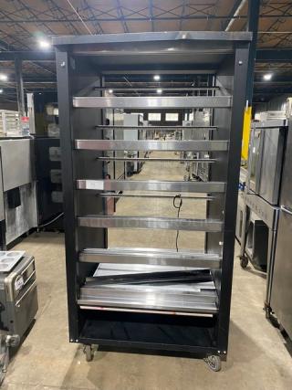 Vulcan Industries Commercial Open Lighted Donut/Bagel Bakery Display Merchandiser Showcase! Model: 1013776! 120V! On Castors!
